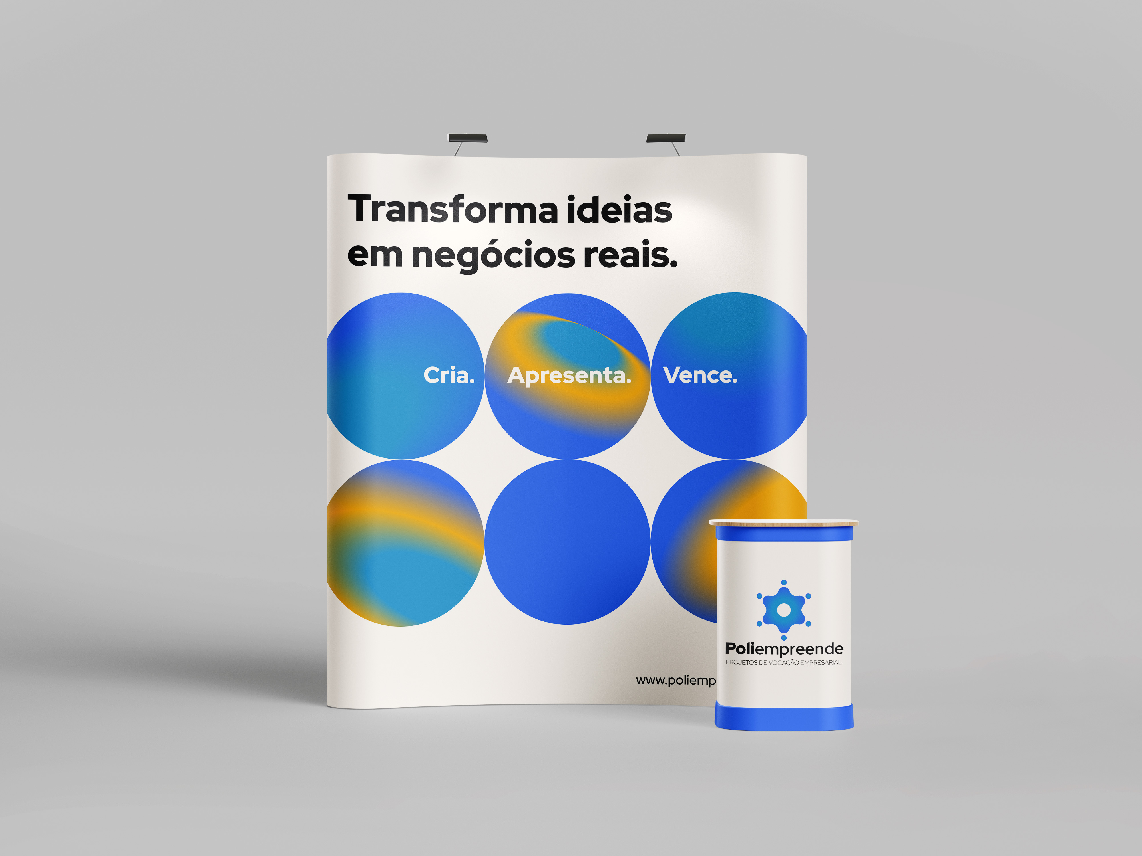 Stand promocional Poliempreende