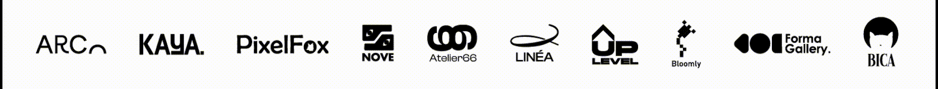 Loop animado de 10 logos